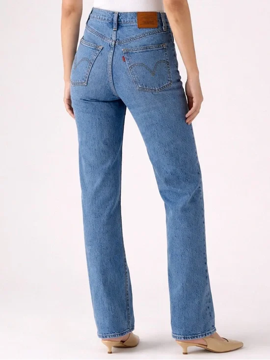 Levi’s Premium Ribcage Straight Jeans Size 28 Viral Trending Spring - Picture 2 of 12